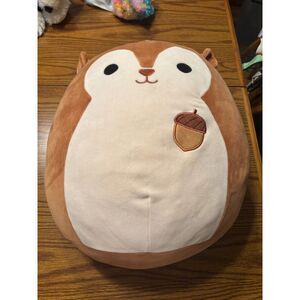 SAWYER 16" Squirrel w Big Bushy Tail & Acorn Original Squishmallow